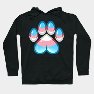 LGBTQ+ Pride Heart Paws - Transgender Hoodie